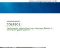 COLREG3 – Exploring the potential of Large Language Models in marine navigation systems