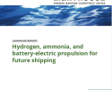Hydrogen, ammonia, and battery-electric propulsion for future shipping